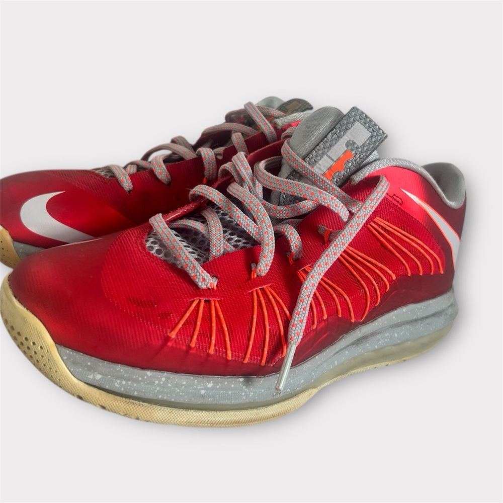 Nike LeBron X Low 'Ohio State' LE XX13 University/Red/Platinum size 8.5